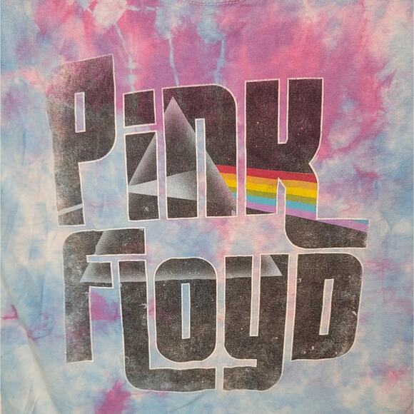 Vintage 70s Style Pink Floyd Tie-Dye T-Shirt – Men’s S – Classic Rock Band Tee - Picture 4 of 6